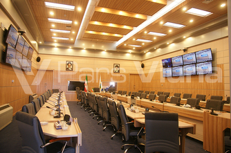 سالن جلسات مرکزی ستاد بحران استانداری چهارمحال و بختیاری-شهرکرد